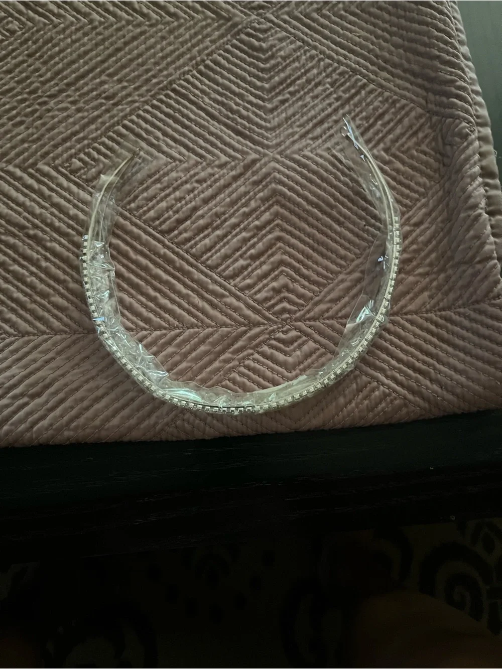 Crystal-Embellished Women's Headband - Clear/Silver